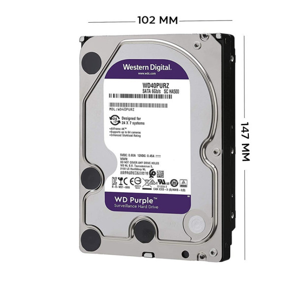Ổ CỨNG CHUYÊN DỤNG CHO CAMERA HDD WD 6TB (WD63PURU-64)