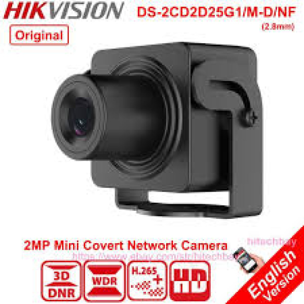 Camera IP ngụy trang giấu kín Hikvision DS-2CD2D25G1/M-D/NF 2MP 1080P, chống ngược sáng thực WDR 120dB