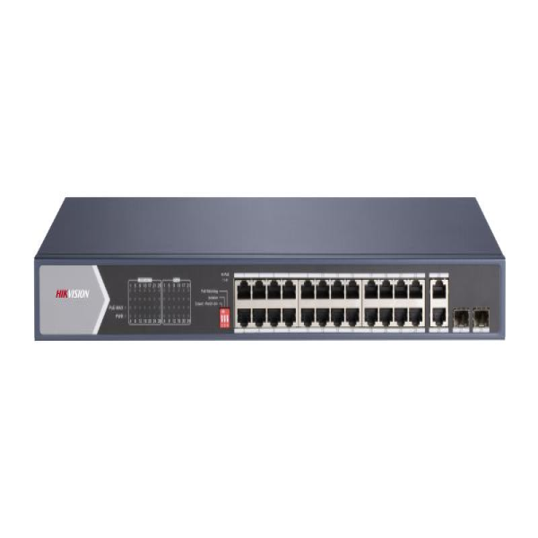Switch mạng 24 cổng PoE , hỗ trợ HiPOE DS-3E0528HP-E